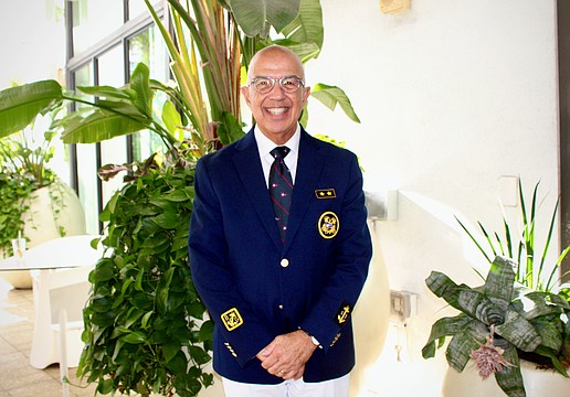 Commodore Saul Landesberg assumed his new leadership role with the Bird Key Yacht Club at the passing of the gavel on June 20 at Art Ovation Hotel.