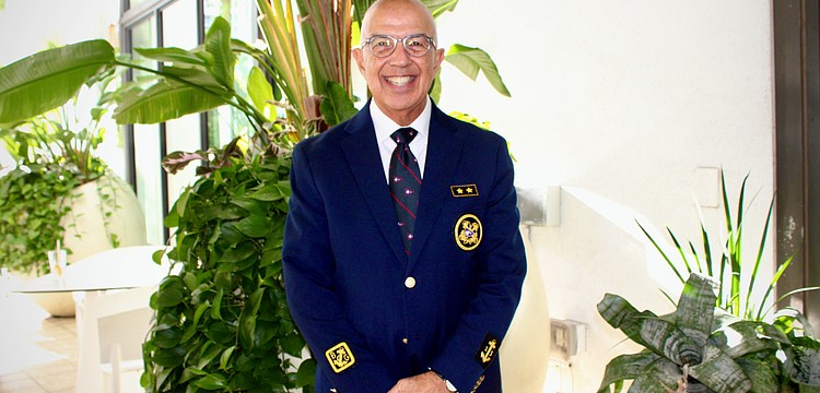 Commodore Saul Landesberg assumed his new leadership role with the Bird Key Yacht Club at the passing of the gavel on June 20 at Art Ovation Hotel.
