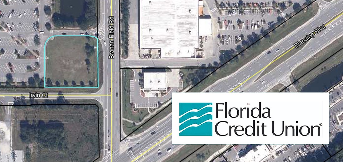 Florida Credit Union, a Gainesville-based financial institution, is planning a Middleburg branch, which would be its first in Northeast Florida. The proposed site is at northeast Branan Field Road and Irvin Court off Blanding Boulevard.
