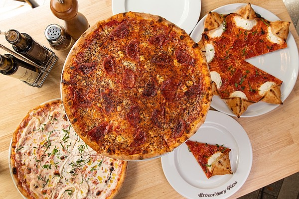 The pizzeria offers mostly 13-inch and a handful of 8-inch pies.
