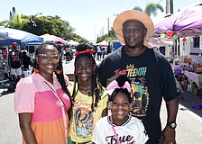 Shanty Mann, Kaitlyn Presha, 11, Tyanna Mann, 8 and Tyrone Mann attended the event to support its organizer and Tyrone Mann's cousin Gwendalyn Fleetwood.