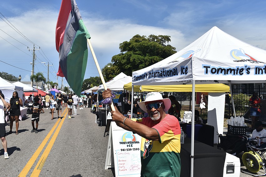 Lou Murray shows his support for the Ghana team in the FIFA World Cup.