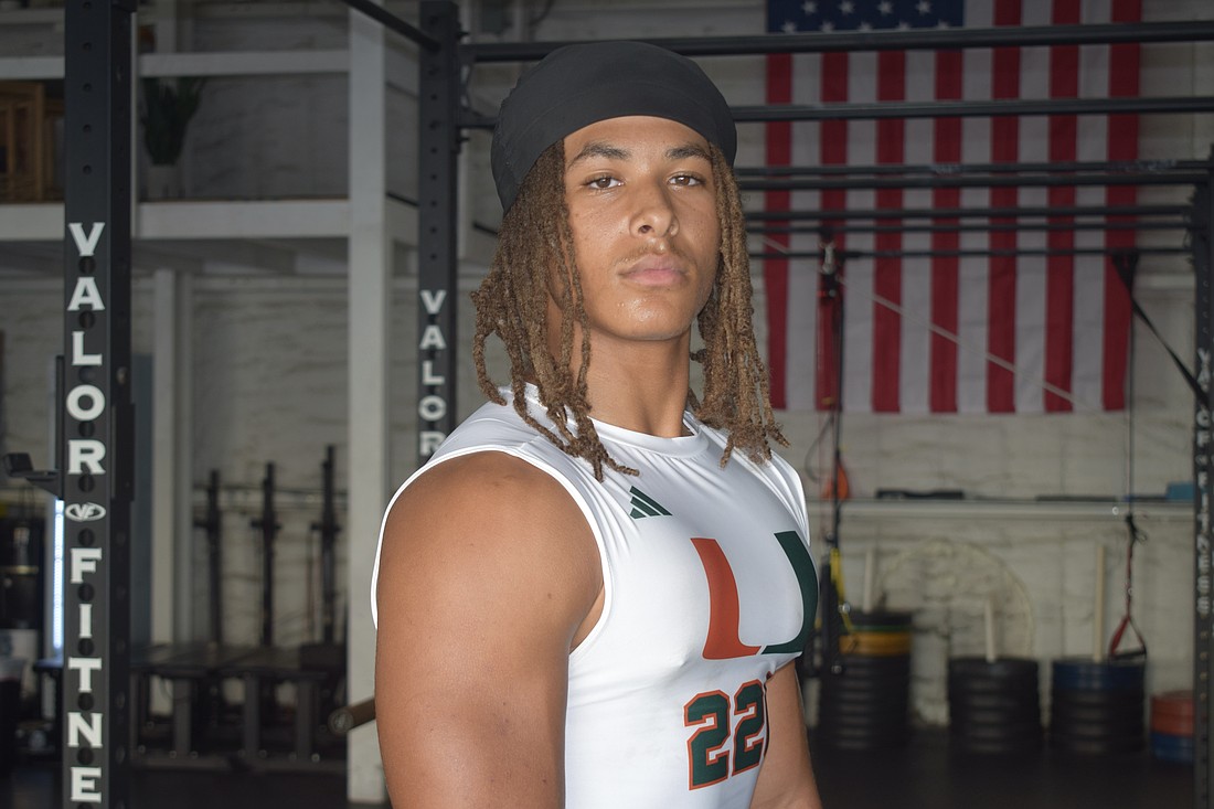 CJ Obaseki flexed his skills as a running back for Miami on June 17. Coach Mario Cristobal and his staff evidently loved what they saw.