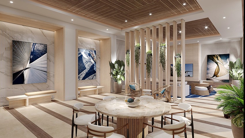The pool lounge as shown in this Hyatt Centric hotel rendering.