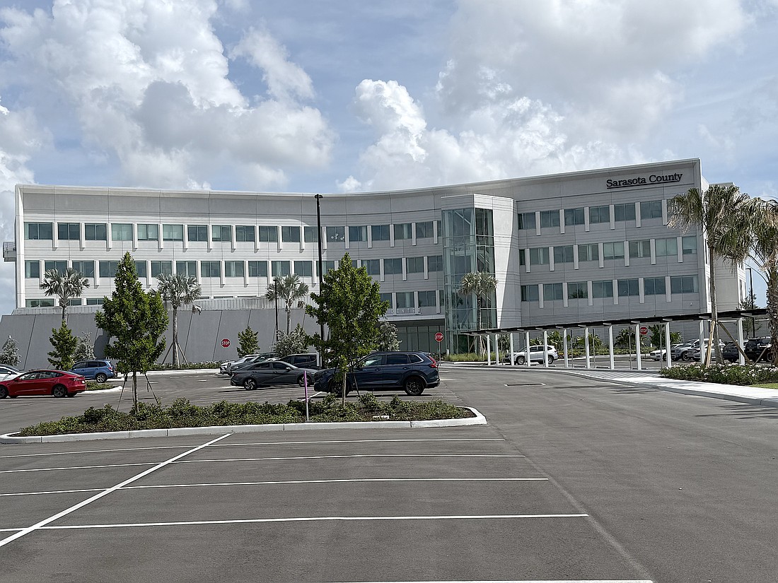 The nearly completed Sarasota County Administration Center is one of several major capital projects built by the county since 2022.