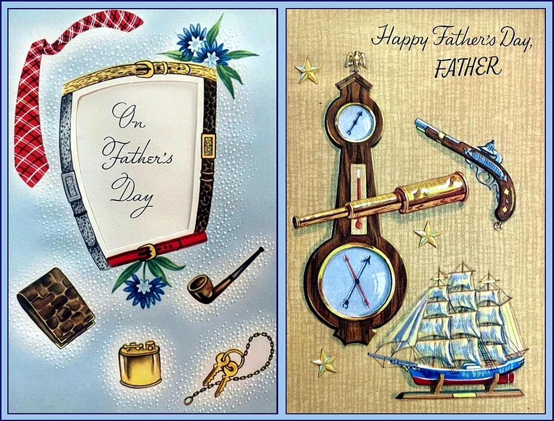 Vintage 1970s Father's Day holiday cards. Courtesy photos