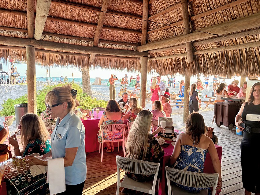 Longtime visitors to the original Lido Key Tiki Bar checked out the newly rebuilt beach bar on June 20.