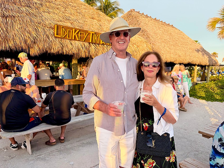 David and Ann Rosenbach, who knew the Lido Key Tiki Bar long before the 2024 hurricanes destroyed the beach bar, said they were delighted with the rebuild.