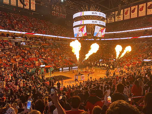 Player Introductions Before A Miami Heat Game Licensed Under CC BY-NC-ND 4.0. Player Introductions Before A Miami Heat Game Licensed Under CC BY-NC-ND 4.0.