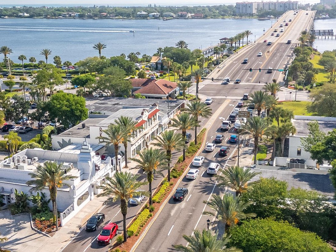 An aerial of Ormond Beach's downtown. Photo courtesy of Ormond MainStreet