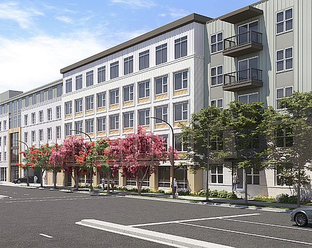 A rendering of the Fruitville Road elevation of the 1899 Fruitville project.