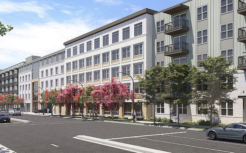A rendering of the Fruitville Road elevation of the 1899 Fruitville project.