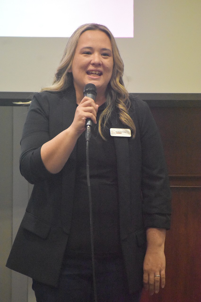 Kimberlee Peralta, director for Foster the Family, says the $5,000 grant will go toward providing care packages with clothing, hygiene items, shoes and more to children entering the foster care system.