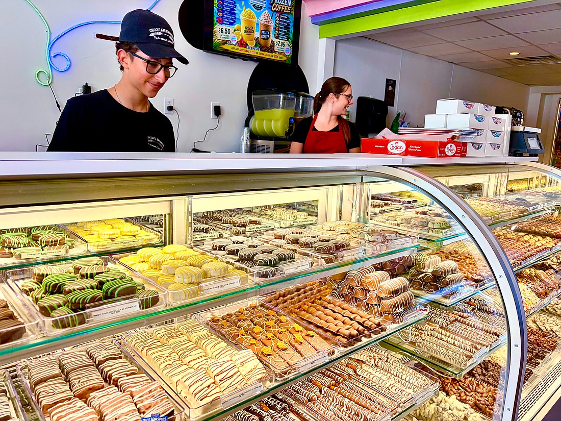 Liam Schreiner reviews the selection of house-made sweets available at the newly opened Chocolate Emporium on St. Armands Circle. Branching from the original location on Anna Maria Island, the second shop held a soft opening this week.