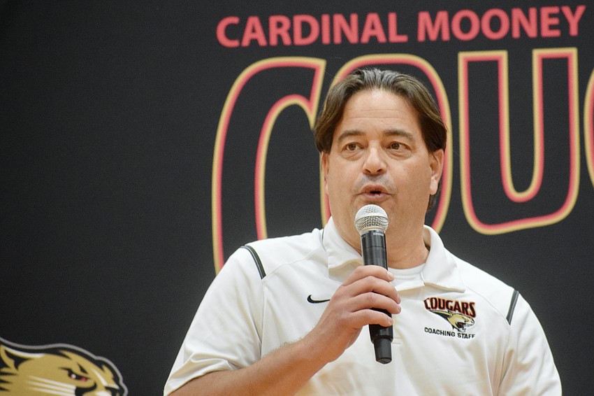 Rafael Fernandez has served as Cardinal Mooney's athletic director since July 2023. The school shortens its work week to Monday through Thursday during the summer for employees, and that can make for compressed, busier days, he said.