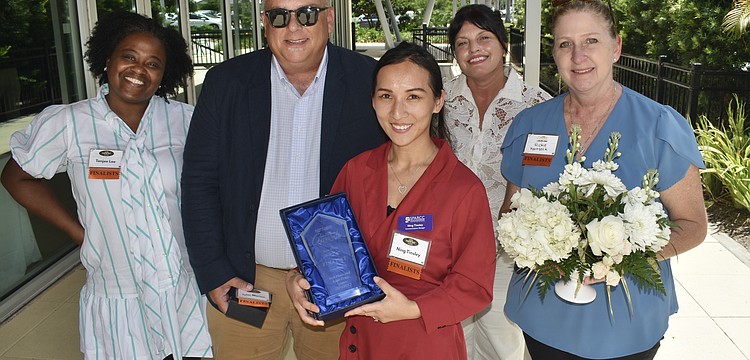 Tanjee Lane, Tyler Marion, Ning Tinsley, Jessica Johnston and Nickie Hartsock of SPARCC were an event finalist.
