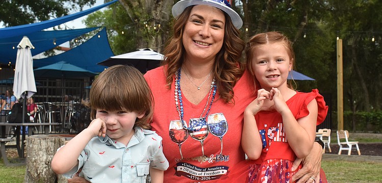 Kristin Hokanson, co-owner of Fiorelli Winery and mom of Jackson and Madison, says the Red, White and Blueberry Celebration is bigger and better every year and is great way to come together as a community.