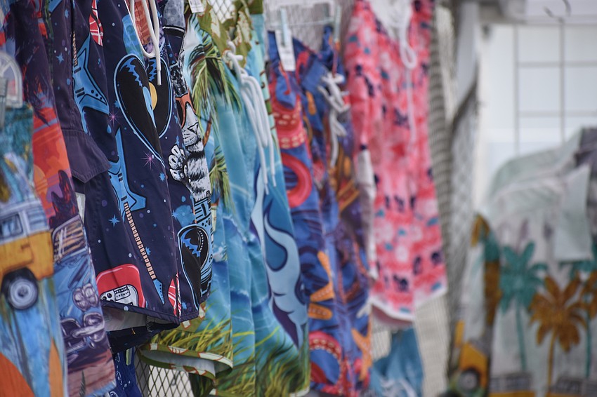 Swim trunks are on display at Trunkers.