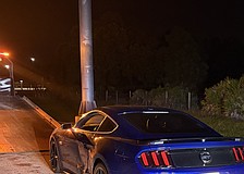 Florida Highway Patrol says it clocked this Ford Mustang GT at 142 mph on Interstate 75 late Friday.