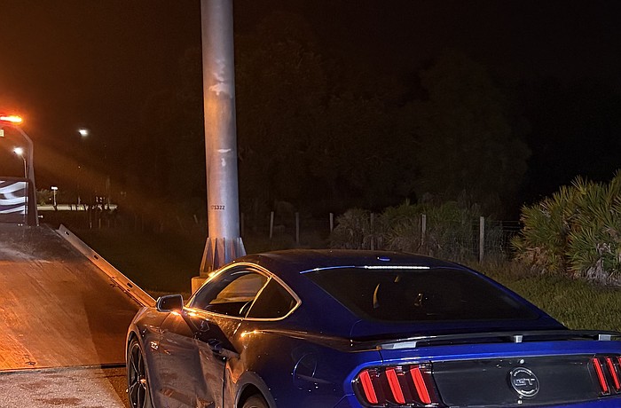 Florida Highway Patrol says it clocked this Ford Mustang GT at 142 mph on Interstate 75 late Friday.