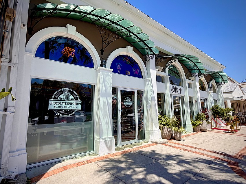 The Chocolate Emporium on St. Armands unveiled its new signage at a soft opening last week.