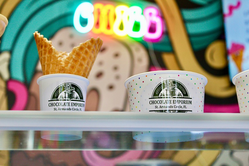 Those seeking a cooler treat can try the hard-scoop ice cream at the new Chocolate Emporium.