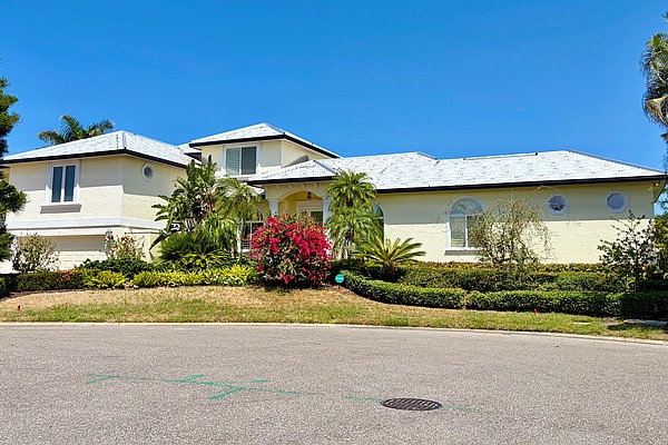 The home at 573 Spinnaker Lane sold for $2.7 million. Built in 1998, it has four bedrooms, five baths, a pool and 3,926 square feet of living area.