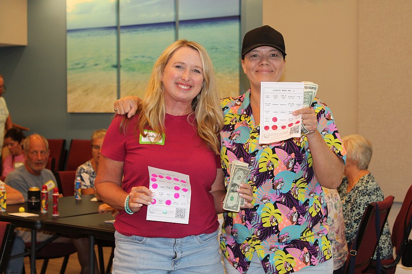 Lindy Terry and Kristy Plum each won a round of 'singo.'