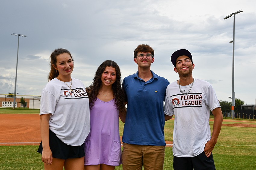 Carmen Aguilera, Daniella DiSciullo, Zachary Moore and Micky Murphy all attended West Orange High. Now they're all working together to make the Winter Garden Squeeze's games a reality.