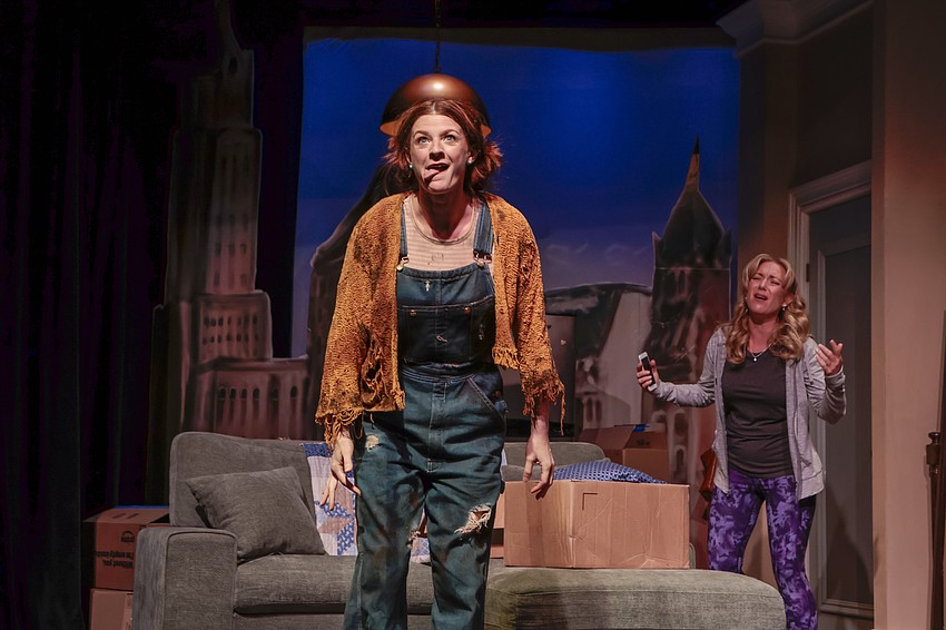 Kelsey Stalter teaches Katharine McLeod how to live in the moment in Florida Studio Theatre's 