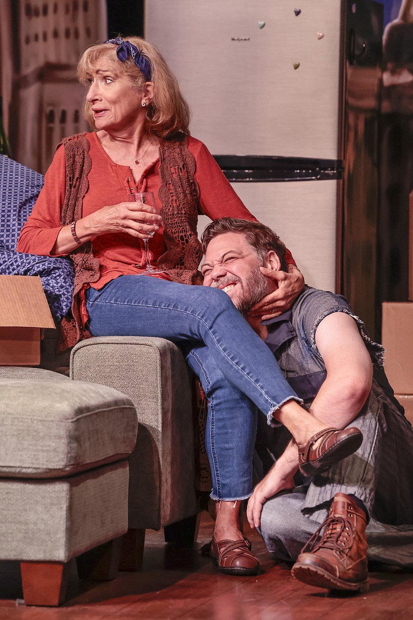 Ryan G. Dunkin knows how to make Marina Re feel loved in Florida Studio Theatre's 