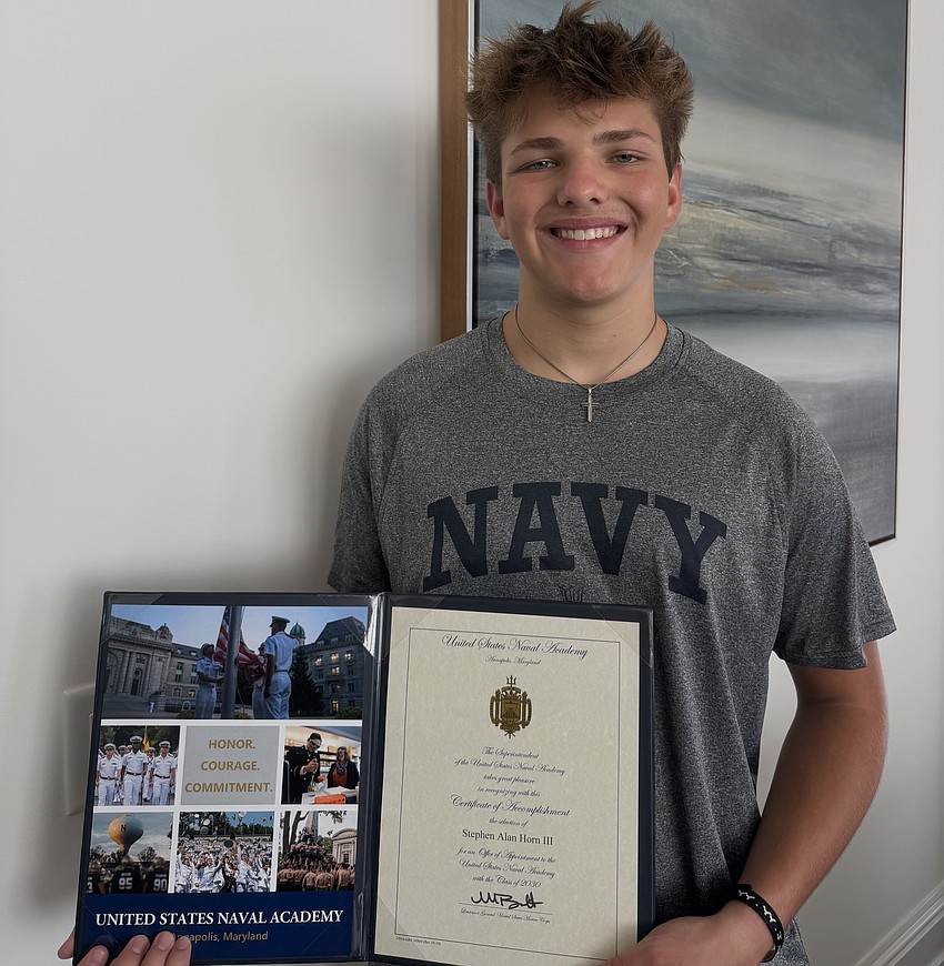 Stephen Horn said his acceptance to the U.S. Naval Academy is a blessing.