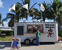 The city allowed a food truck to set up at the Lido Pavilion during a 2019 concession renovation project.