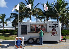 The city allowed a food truck to set up at the Lido Pavilion during a 2019 concession renovation project.