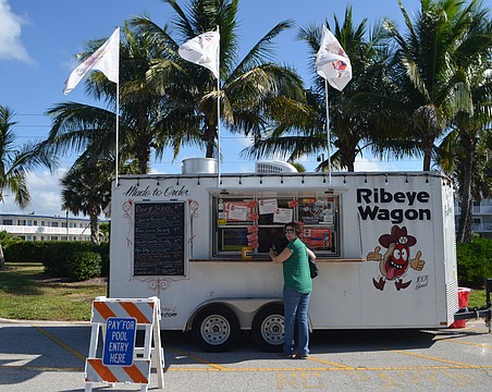 The city allowed a food truck to set up at the Lido Pavilion during a 2019 concession renovation project.