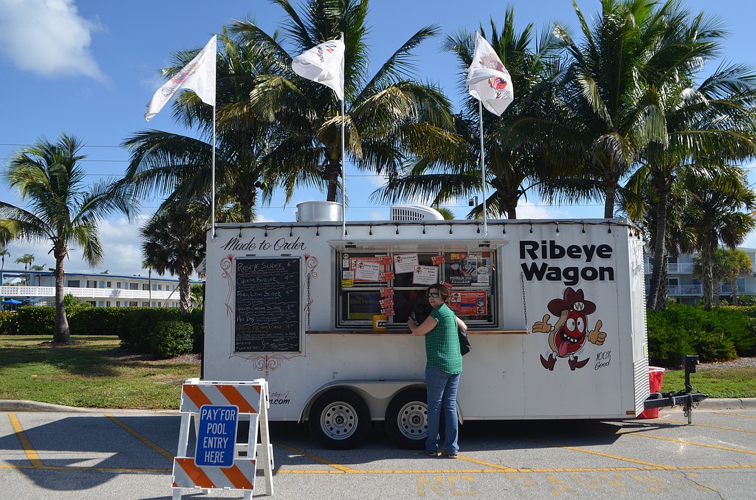The city allowed a food truck to set up at the Lido Pavilion during a 2019 concession renovation project.