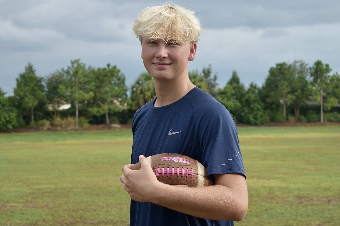 Wyatt Wittman, ranked a four-star punter by Kohl's Professional Camps, will contribute both kicking and punting for Braden River football this fall under first-year coach Rick Farmer.