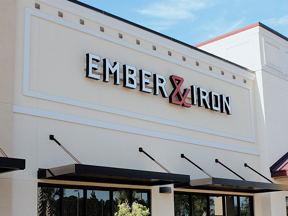 The original Ember & Iron is located at 60 Shops Blvd., Unit 80, in Saint Johns.