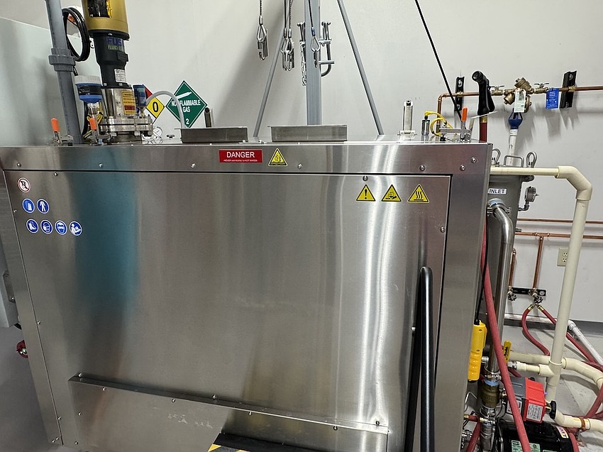 The aquamation process takes 22 hours. Bio-Response Solutions of Indiana makes the aquamation machine.
