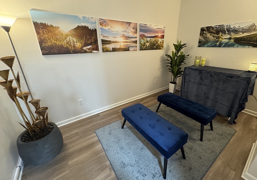 A memorial room provides a place where people can honor their pets.