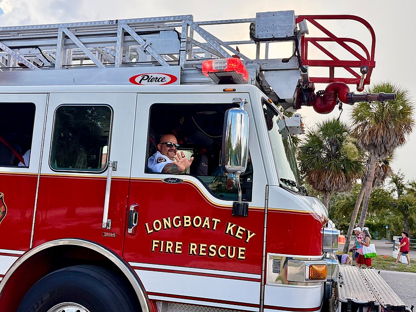 Longboat Key Fire Rescue brings out the big rigs for Freedom Fest.