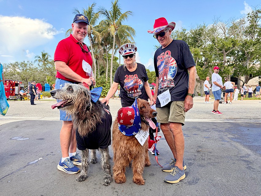 Back row: Mark McAllister, Eileen Kamerck and Vic Heckler; front row: Ellie Mae, 5, and Tully, 8.