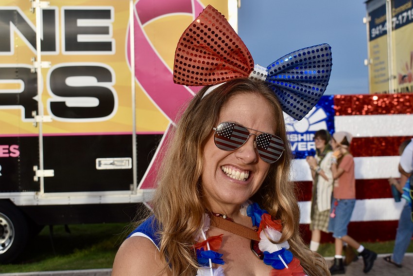 Parrish's Destiny Prater shows off her American spirit.