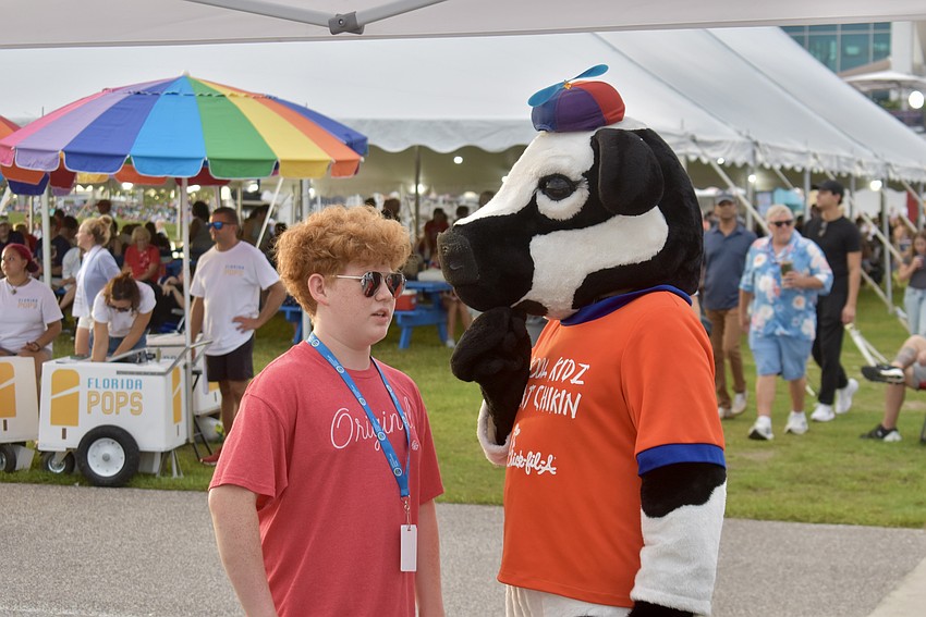Jude Ongstad is the Chic-Fil-A cow's handler.