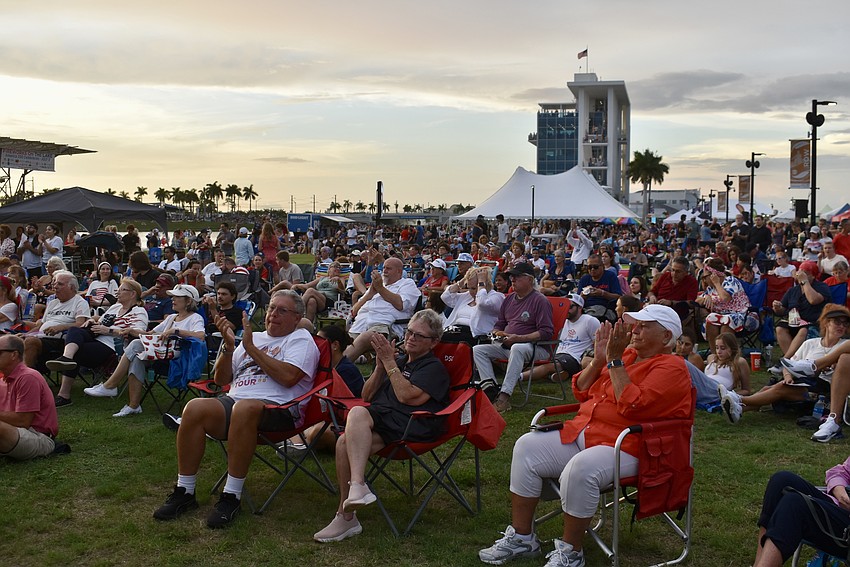 Thousands of people fill Nathan Benderson Park for Fireworks on the Lake July 3.