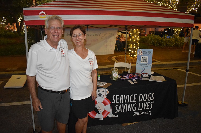 Paul and Linda Johnson, the founders of Service Dogs Saving Lives, promoted the organization, which provides service dogs to veterans and first responders with mental health challenges and self-harming tendencies. Since their founding in 2022, they have given away 10 service dogs.