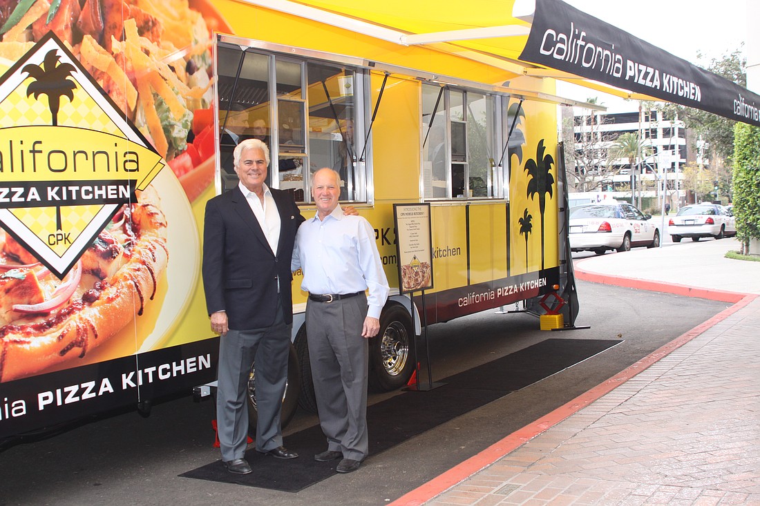 Rick Rosenfield, left, and Larry Flax were federal prosecutors and defense attorneys before they opened the first California Pizza Kitchen.
