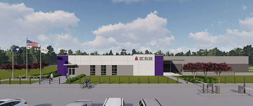 Concept rendering of the proposed DC BLOX cable landing station in Palm Coast from the company's website. Screenshot