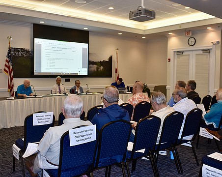 A joint workshop is held at Lakewood Ranch Town Hall June 30 with Commissioner Bob McCann and CDD board members.