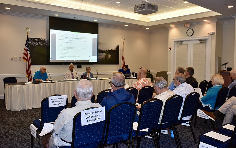 A joint workshop is held at Lakewood Ranch Town Hall June 30 with Commissioner Bob McCann and CDD board members.
